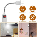 US Plug Extension Light Socket with On/Off Switch