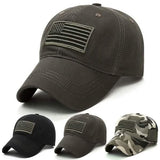 USA Flag Baseball Cap Army Embroidery Cotton Tactical Snapback Hat