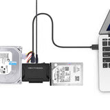 USB 3.0 to 2.5'' 3.5" IDE SATA Converter Adapter External Hard Drive Cable Kits