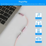 USB-C Type C Adapter Port to 3 .5mm Aux Audio Jack