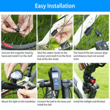 USB Rechargeable Bike Light Set with Speedometer and Odometer