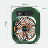 USB Rechargeable Desktop Spray Fan