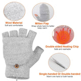USB Wool Heated Gloves Mitten