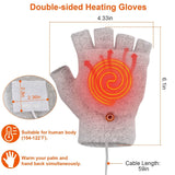 USB Wool Heated Gloves Mitten