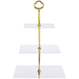 Utenlid 3-Tier Square Stacked Party Cupcake Stand
