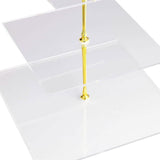 Utenlid 3-Tier Square Stacked Party Cupcake Stand