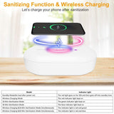 UV Light Sanitizer Box Portable 10w Phone Wireless Charging Disinfection Lamp