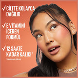 Maybelline Sunkisser Hazy Matte Liquid Blush - Pink Mirage: Natural, Long-Lasting, Buildable, Vitamin E Infused for a Sun-Kissed Glow