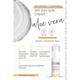 Skin401 Blemish Control Spf+50 Sunscreen 50 ml - SPF 50+ Moisturizing Sunblock with Aloe Vera