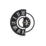 Muyika 50cm Metal Silent Wall Clock - Modern Large Wall Decor for Indoor Spaces