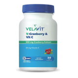 Velavit V-Cranberry & Vitamin C Daily Supplement 30 Capsules