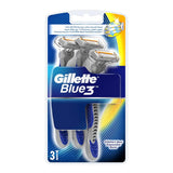 Gillette Blue3 Disposable Razor for Men - Smooth Shave, Comfortgel Technology, 3 Chrome-Coated Blades