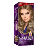 Wella Koleston Intense 8/11 Hair Dye: Extra Light Ash Blonde, 100% Gray Coverage, Long Lasting Color with Argan Oil