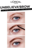 L'Oreal Paris UnbelievaBrow: Longwear Eyebrow Topcoat - Waterproof Smudge-Proof, 30H Hold - Clear Brow Mascara for Lasting Definition