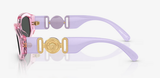 Versace VK 4429U Transparent Purple Square Sunglasses 48mm