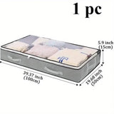 Versatile Under-Bed Storage Organizer with Reinforced Handles