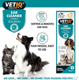Vet IQ Ear Cleaner Solution for Cats & Dogs 100 ml