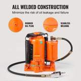 VEVOR Air Hydraulic Bottle Jack, 20 Ton/40000 LBS All Welded Bottle Jack, 10.4-19.7 inch Lifting Range, Manual Handle and Air Pump, for Car, Pickup, Truck, RV, Auto Repair, Industrial Engineering