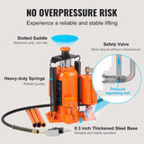 VEVOR Air Hydraulic Bottle Jack, 20 Ton/40000 LBS All Welded Bottle Jack, 10.4-19.7 inch Lifting Range, Manual Handle and Air Pump, for Car, Pickup, Truck, RV, Auto Repair, Industrial Engineering