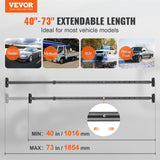VEVOR Cargo Bar, Truck Bed Bar Adjustable from 40" to 73", Heavy-duty Steel Cargo Stabilizer Bar with 220 lbs Capacity, Truck Load Bar Stop Sliding for Pickup Truck Bed, SUV, Minitruck