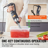 VEVOR Commercial Immersion Blender 350W Heavy Duty Hand Mixer for Soup Sauces