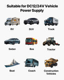 VEVOR Diesel Heater, 8KW, DC 12V/24V, All in One Portable Diesel Air Heater with Remote Control and LCD Display, Fast Heating Low Noise, 1.3 Gal Fuel Tank for Vehicles, RVs, Vans, Tractors and Trucks