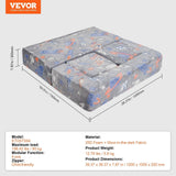 VEVOR Kids Couch, 4Pcs Toddler Couch Sofa Bed, Kids Chair Seat Playroom Furniture, Child Sectional Sofa with Removable Cover for Kids Girls & Boys, Dark Grey