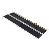 VEVOR Portable Wheelchair Ramp, 7 ft 800 lbs Capacity, Non-Slip Aluminum Folding Threshold Ramp, Foldable Mobility Scooter Ramp Wheel Chair Ramp, Handicap Ramp for Home Steps, Stairs, Doorways, Curbs