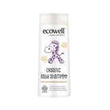 Ecowell Organic Baby Shampoo 300ml - Gentle, Natural Hair & Body Wash for Sensitive Skin - Paraben & SLS Free - Prevents Cradle Cap