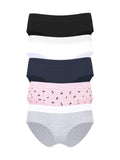Victoria's Secret PINK Women's Cotton Logo Hipster Underwear, Moderate Coverage Panties for Women, Multi Pack (XS-XXL)