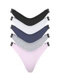 Victoria's Secret PINK Women's Cotton Logo Thong Underwear, Panties for Women, Multi Pack (XS-XXL)