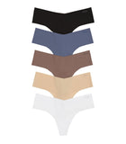 Victoria's Secret PINK Women's No Show Thong Underwear, Panties for Women, Multi Pack (XS-XXL)