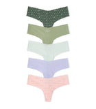 Victoria's Secret PINK Women's No Show Thong Underwear, Panties for Women, Multi Pack (XS-XXL)