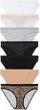 Victoria's Secret Women's Cotton Bikini Underwear, Moderate Coverage Panties for Women, Multi Pack (XS-XXL)