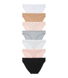 Victoria's Secret Women's Cotton Bikini Underwear, Moderate Coverage Panties for Women, Multi Pack (XS-XXL)