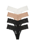 Victoria's Secret Women's Lace Thong Underwear, Panties for Women, Multi Pack (XS-XXL)
