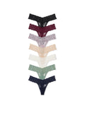 Victoria's Secret Women's Lace Thong Underwear, Panties for Women, Multi Pack (XS-XXL)