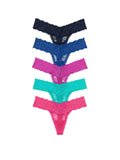 Victoria's Secret Women's Lace Thong Underwear, Panties for Women, Multi Pack (XS-XXL)
