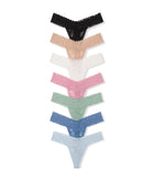 Victoria's Secret Women's Lace Thong Underwear, Panties for Women, Multi Pack (XS-XXL)