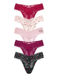 Victoria's Secret Women's Lace Thong Underwear, Panties for Women, Multi Pack (XS-XXL)