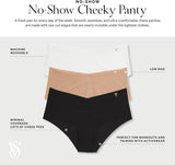 Victoria's Secret Women's No Show Cheeky Underwear, Minimal Coverage Panties for Women, Multi Pack (XS-XXL)