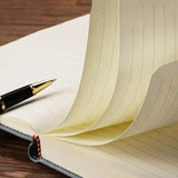 Vintage A5 Leatherbound Notebook with Personalized Soft Cover and Bookmark