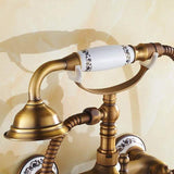 Vintage Style Rainfall Shower Faucet Set