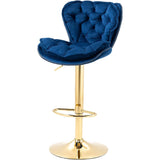 Vintage Swivel Velvet Bar Stools