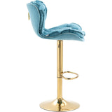 Vintage Swivel Velvet Bar Stools
