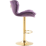 Vintage Swivel Velvet Bar Stools