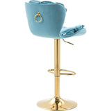 Vintage Swivel Velvet Bar Stools