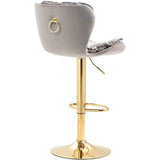 Vintage Swivel Velvet Bar Stools