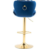 Vintage Swivel Velvet Bar Stools