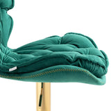 Vintage Swivel Velvet Bar Stools
